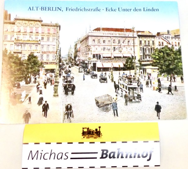Friedrichstraße - Ecke Unten den Linden Berlin alte Ansichtskarte 50er Jahre 137 å