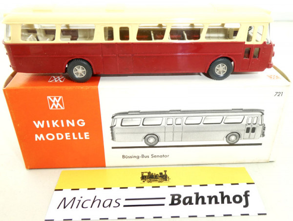 Wiking 721 Büssing-Bus Senator im Pappkarton H0 1:87 KB2 å