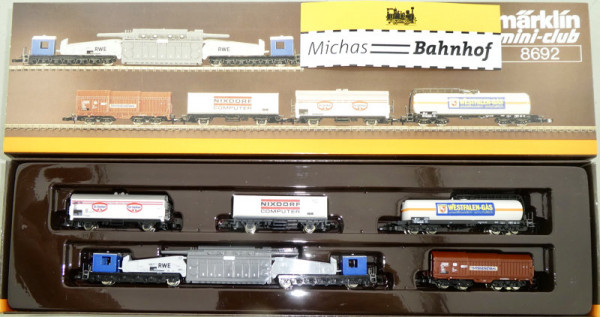 8692 Märklin Güterwagen Set mini club Spur Z 1:220 OVP HQ3 å