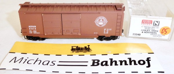AD&amp;N 2413 40´ Box Car Double Doors Micro Trains Line 23240 N 1:160 J05 å