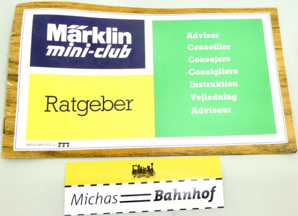 mini-club Ratgeber Märklin 68 650 MN 0175 ju å