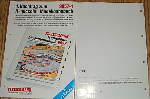 English 1st Extension Text for N Fleischmann 9957 1 NEW HR7 µ *