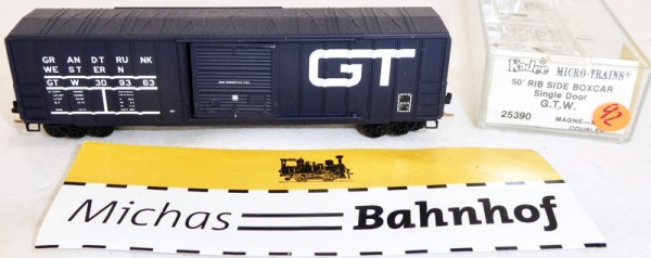 GTW 309363 50&#039; Rib Box Car Single Door Micro Trains Line 25390 N 1:160 J92 å