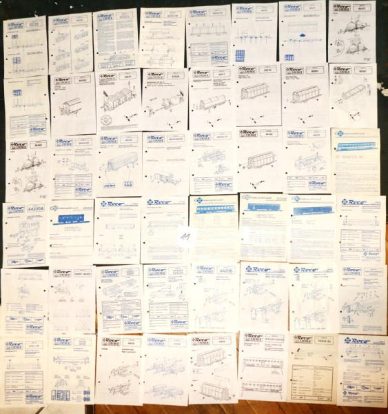 48x Roco Anleitung Anleitungen H0 1:87 #11 LG4 å