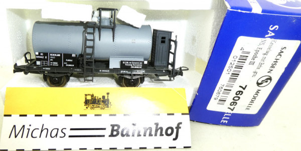 Sachsenmodelle 76067 NS Kesselwagen Brhs. grau Ep3 H0 1.87 OVP HB3 å