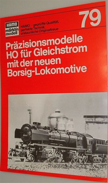 HAMO Katalog Neuheitenblatt Märklin 1979 gut bis sehr gut