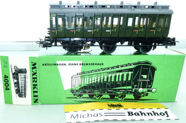 Märklin 4004 Abteilwagen Bremserhaus Innenbeleuchtung im Schmuckkarton 1:87 GD1 å