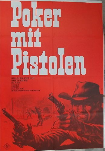 Poker mit Pistolen George Eastman Filmplakat å *