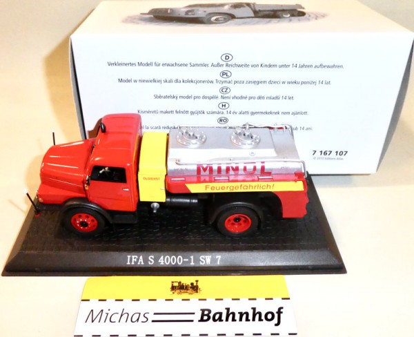 IFA S 4000-1 SW 7 MINOL Tankwagen LKW ATLAS 7167107 1:43 OVP NEU LA4 µ