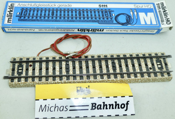 Märklin 5111 Anschlußgleisstück gerade M Gleis 1:87 H0 OVP Lj2 å