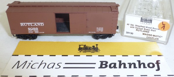 MICRO TRAINS 39130 Rutland 6088 40&#039; Sheathed Wood Boxcar N 1:160 OVP #01L å