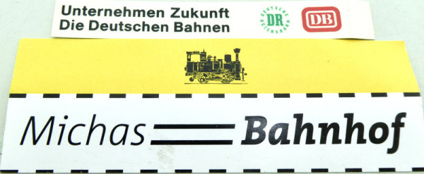 Aufkleber DB DR Unternehmen Zukunft Die Deutschen Bahnen ca 80mm #V KG4å