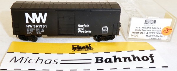 NW 391331 40´ Box Car Single Doors Micro Trains Line 24030 N 1:160 J25 å