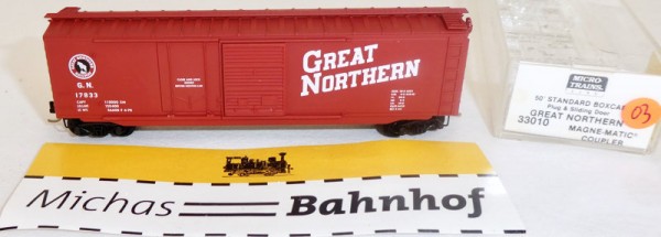 Great Northern GN 17833 50´ Boxcar Micro Trains Line 33010 N 1:160 Ω03 å