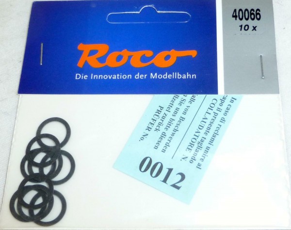 10 Stück Haftringe Gleichstrom Räder Roco 40066 Durchmesser 12,5-13,8 mm LF2µ