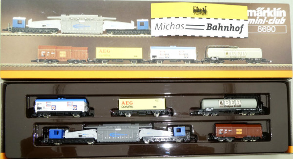 8690 Märklin Güterwagen Set mini club Spur Z 1:220 OVP HQ3 å