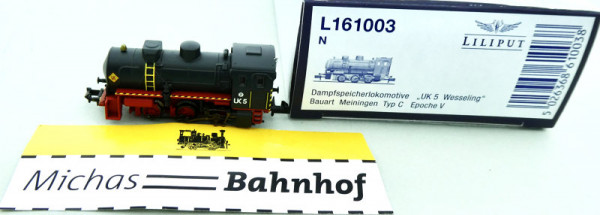Liliput L161003 Meiningen Dampfspeicherlok UK 5 Wesseling EpV 1:160 OVP HR4 µ