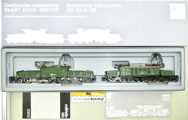Märklin 3300 Krokodil Set Jubiläumsset H0 1:87 OVP KA3 å