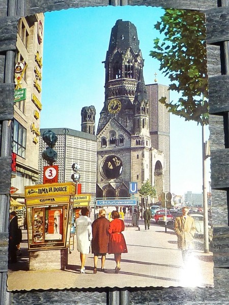 Gedächtniskirche KuDamm Berlin Ansichtskarte 50er 60er Jahre KRÜGER 921/46 63 å *