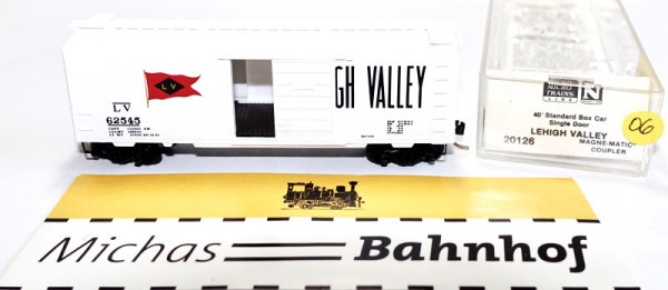 Micro Trains Line 20126 40&#039; Standard Boxcar Lehigh Valley 62545 N 1:160 m06 å