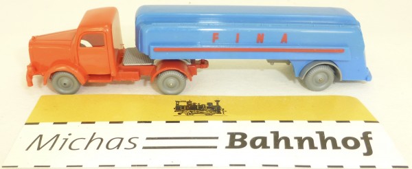 Fina Tanksattel Auflieger LKW Mercedes 5000 Tankwagen IMU H0 1:87 #10 å *