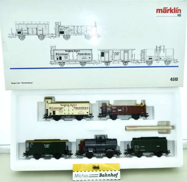Märklin 4510 Württemberg Wagenset H0 1:87 OVP LG2 å