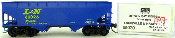 Micro Trains Line 55070 Louisville Nashville 60026 33&#039; Twin Hopper OVP 1:160 #K097 å