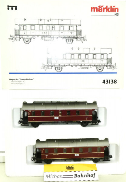 Märklin 43138 Donnerbüchsen Bei Ci Wagen-Set H0 1:87 OVP HD1 å