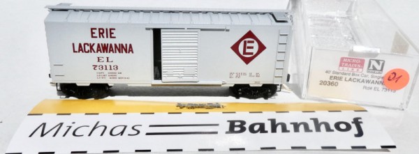 Erie Lackawanna EL 73113 40´ St Boxcar Micro Trains Line 20360 N 1:160 ∆01 å