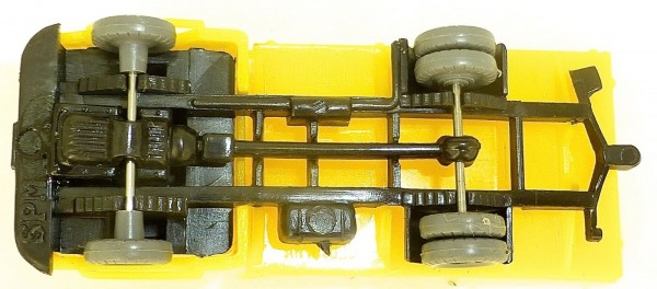 Post Robur LKW Das Postpaket Pritsche Plane gelb DDR H0 1:87 UJ2 å *
