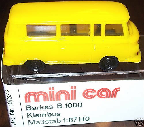 Barkas B1000 Kleinbus gelb mini car OVP 1/87 å *