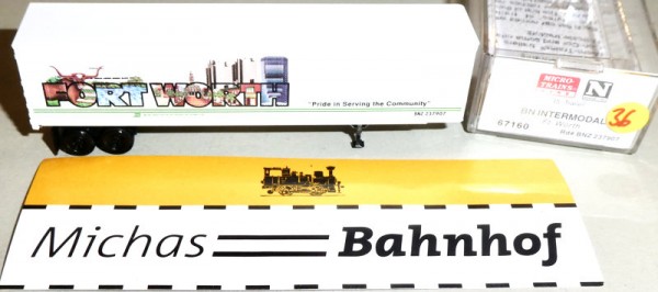 BN Intermodal Fort Worth 45' Van Trailer Micro Trains Line 67160 N 1:160 ¡36 å