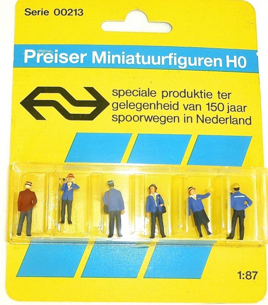 PREISER 00213 speciale produktie 150 jaar spoorwegen Nederland H0 1:87 OVP #LJ4å
