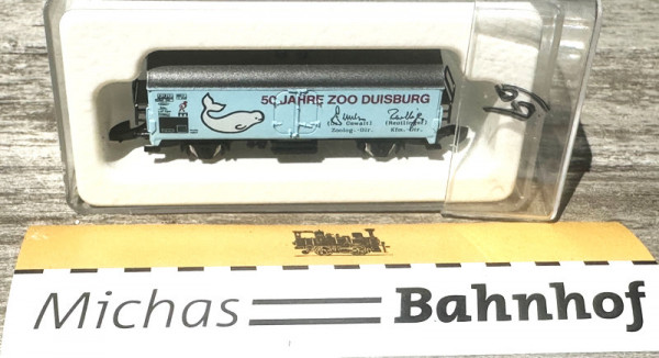 Märklin 50 JAHRE ZOO DUISBURG mini club Werbemodell Spur Z 1:220 #69 LG4 å