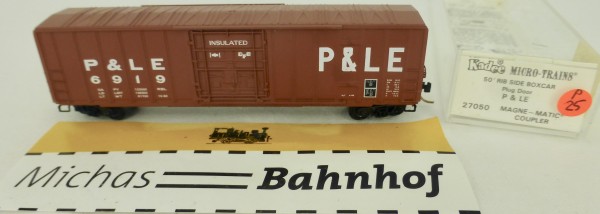 Pittsburgh Lake Eri 50&#039; Rib Side Boxcar 6919 Micro Trains Line 27050 1:160 P25 å