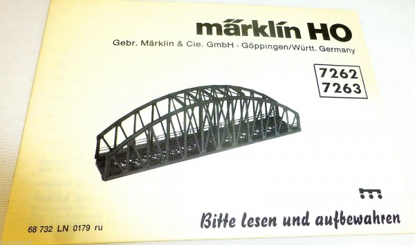 Märklin Anleitung 7262 7263 68 732 LN 0179 ru #LG5å