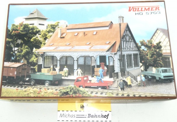 Vollmer 5703 Lagerschuppen 298 x 165 x 185 mm Bausatz 1:87 H0 OVP LH4 µ