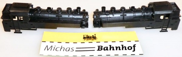 2x Gehäuse Dampflok BR 86 ohne Druck ohne Betriebsnummern TT 1:120 Ersatzteil #LI2å