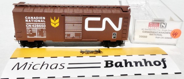 Canadian National CN 428650 40´ Boxcar Micro Trains Line 20550 N 1:160 OVP ∆44 å