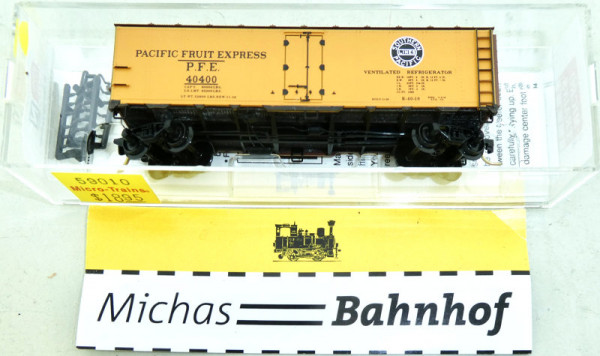 Micro Trains 59010 PACIFIC FRUIT EXPR 40' Steel Side Ice Reefer N 1:160 #i KG1 å