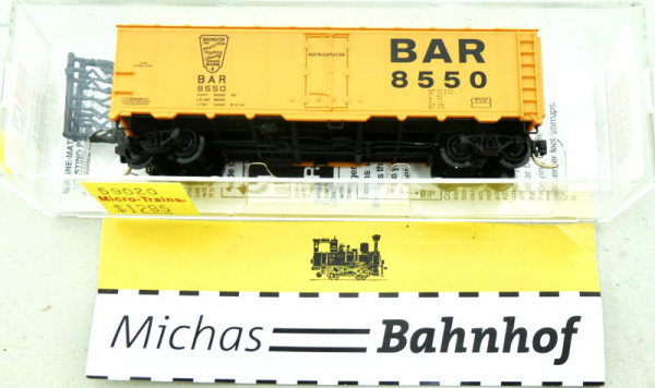 Micro Trains 59020 40' Steel Side Ice Reefer BANGOR &amp; AROOSTOOK N 1:160 #F KG1 å