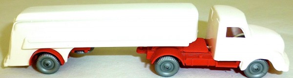 WEISS unbedruckt Tankauflieger Tanksattelzug Magirus LKW IMU Replika 1:87 #LB3å