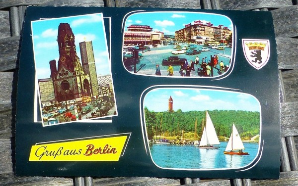 Gruß aus Berlin Ansichtskarte 50er 60er Jahre KRÜGER 921/77 62 å *