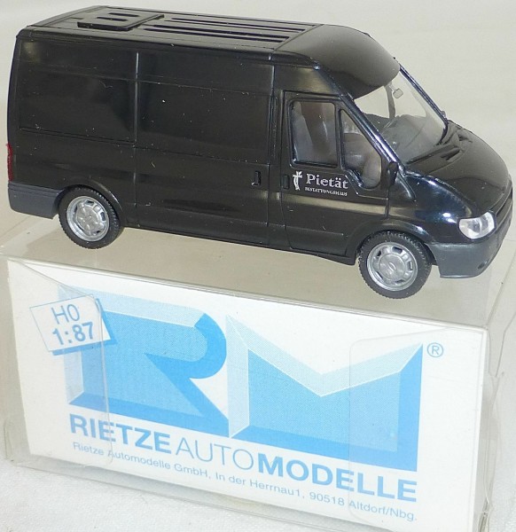 Ford Transit Pietät Bestattungshaus Leichenwagen Rietze H0 1:87 OVP # å