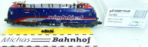 H2783 Hobbytrain Nightjet ÖBB E-Lok Rh 1116 195 Taurus OVP N 1:160 HS3 µ