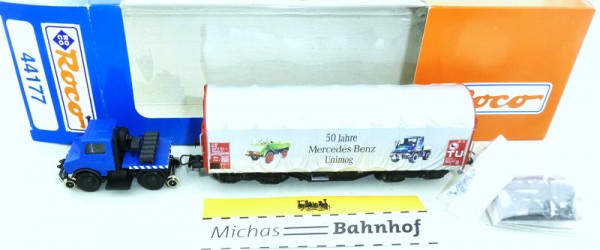 Roco Unimog Shimmns Waggon MB 50 Jahre EpV Art. 44177 H0 1:87 OVP KC2 å
