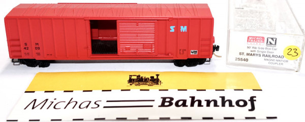 Micro Trains Line 25540 50&#039; Rib Side Boxcar St Marys Railroad 4209 N 1:160 m23 å