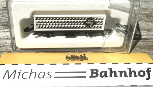 Märklin Black &amp; White Containerl mini club Werbemodell Spur Z 1:220 #88 LG4 å