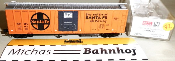 SFRC 1707 51&#039; 3 1/4 Rivet Reefer Boxcar Micro Trains Line 70070 N 1:160 ¡72 å