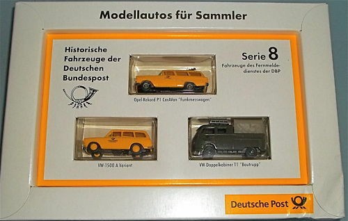 Deutsche Post Opel P1 VW 1500 VW T1 DoKa BREKINA 1:87 å